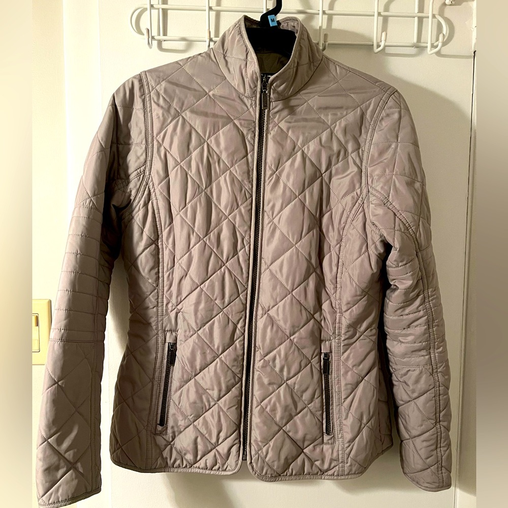 Barbour light gray jacket size 6